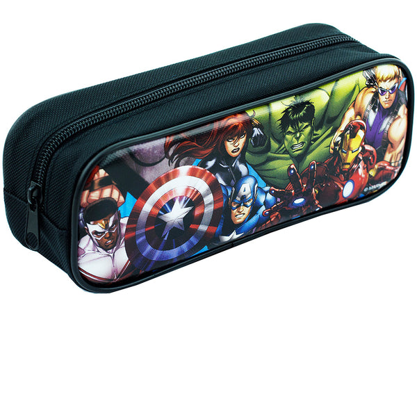 Kids Pencil Case Batman Spiderman Captain America Superhero Print Pen Pouch  Students Stationery Organizer Bag For Boys Girls