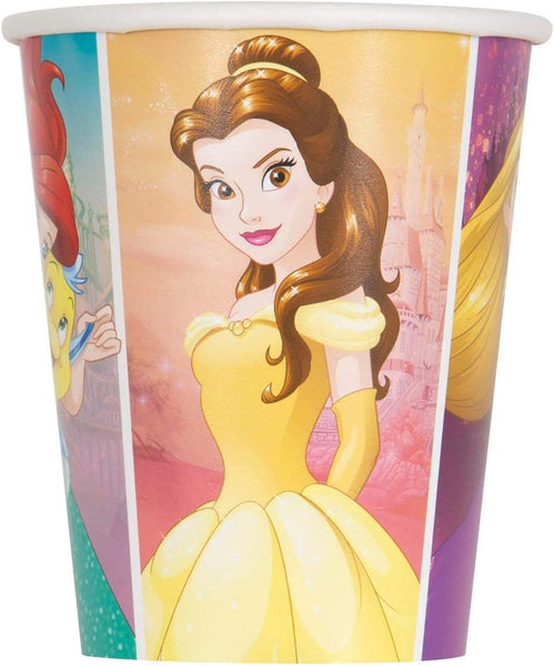 Wholesale Disney Princess 24pc Glad Paper Cups For Kids- 9oz WHITE/MULTI