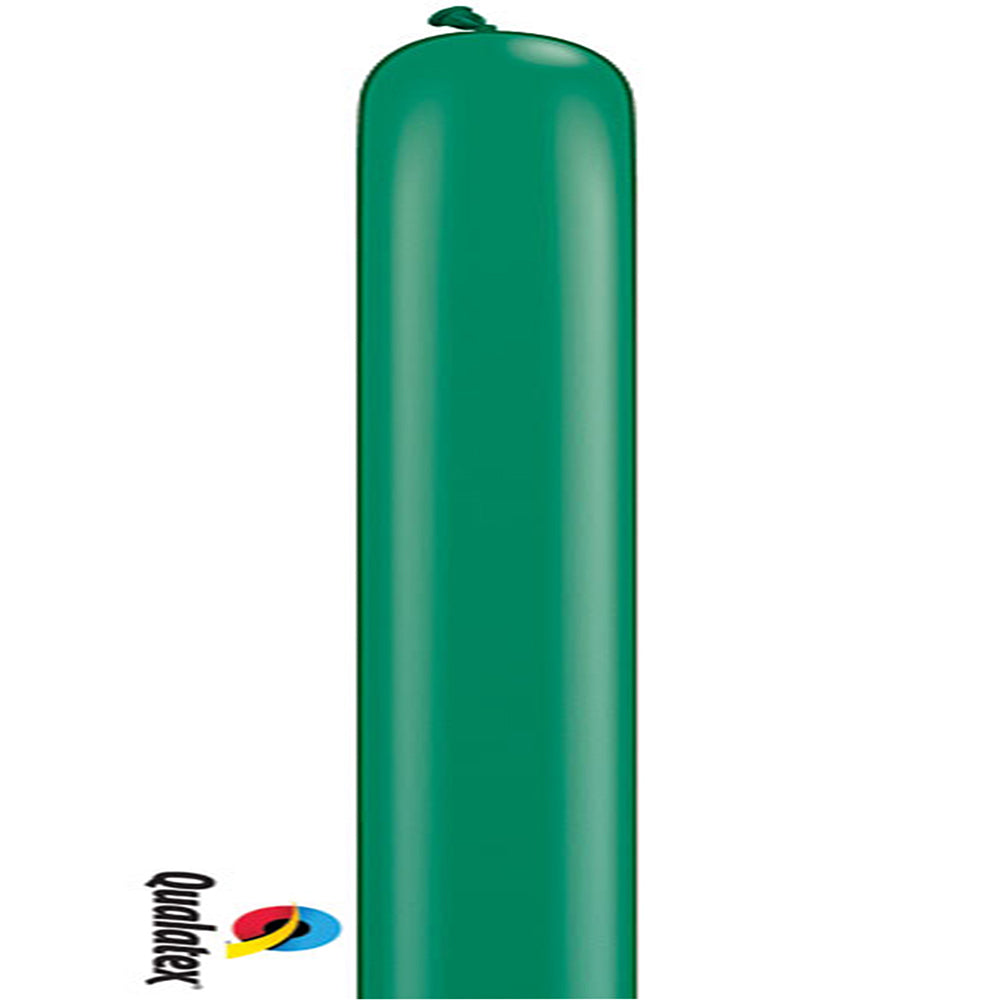 260Q Emerald green Qualatex balloons 100 Twisting