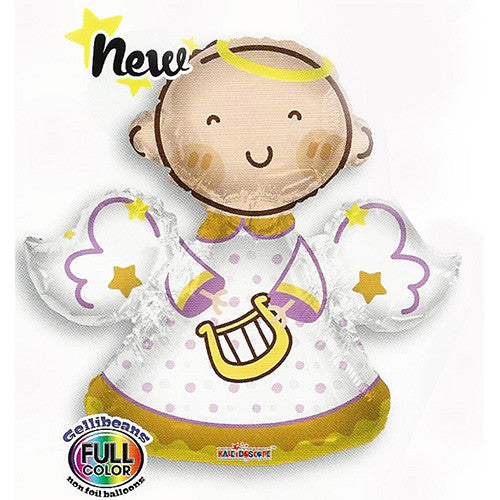 Jumbo Baby Angel Shape Baptism/Communion Theme NON Foil Balloons 28 "