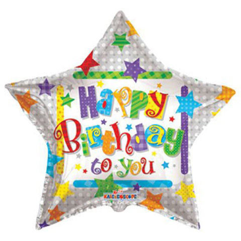 Jumbo Happy Birthday Foil / Mylar Balloon 36" ( 1 Balloon )