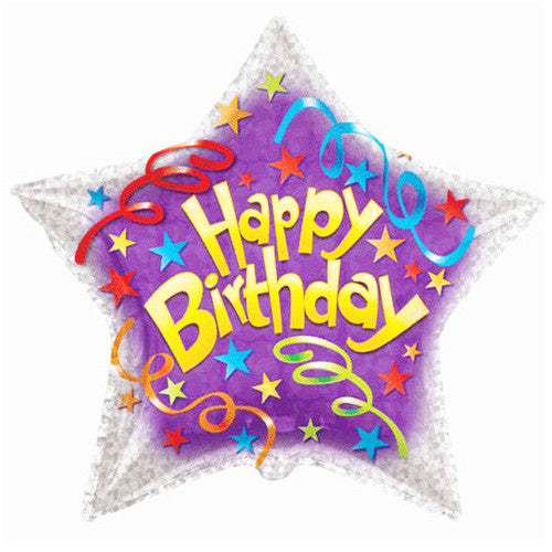 Jumbo Birthday Streamers Foil / Mylar Balloon 36" ( 1 Balloon )