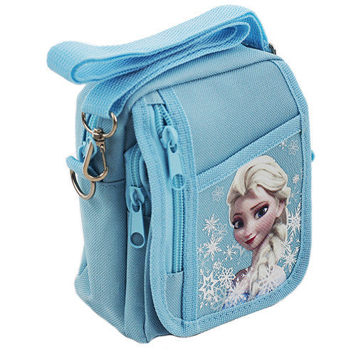 Frozen Elsa Anna and Olaf Character Authentic Licensed Blue Lunch bag