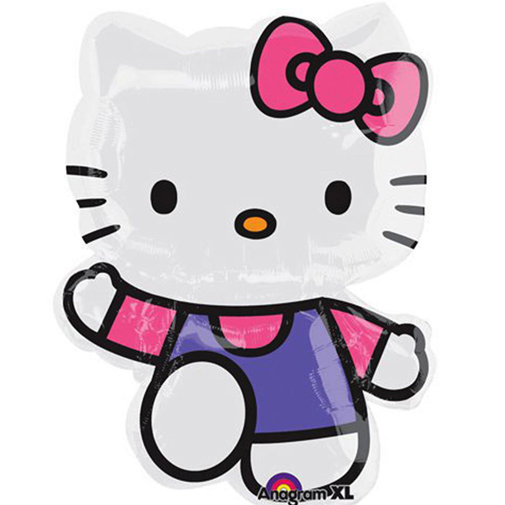 hello kitty con globos clipart