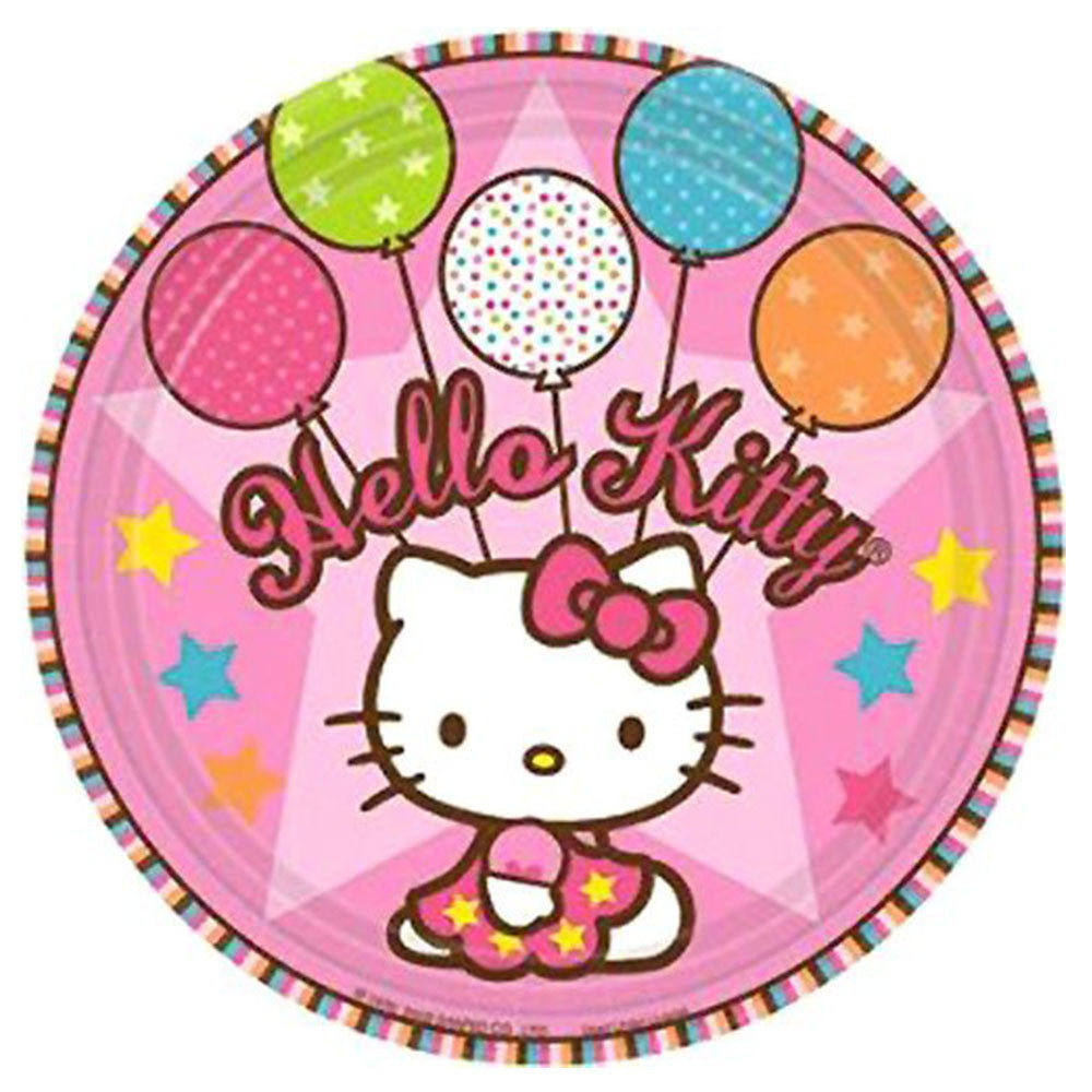 Hello Kitty Character Authentic Licensed 8 Dessert Plates 7
