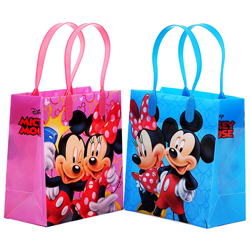 10pcs/lot Mickey Mouse Plastic Disposable Gift Bags Birthday Party  Decorations Loot Candy Bags Kids Favors