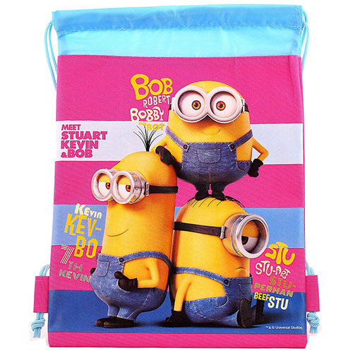 Despicable Me Minions Pink Drawstring Bag