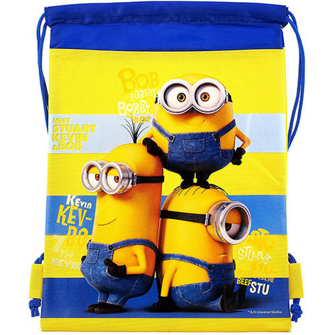 Despicable Me Minions Yellow Drawstring Bag