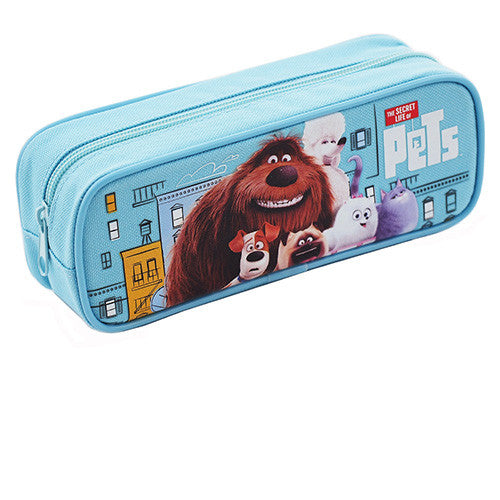 The Secret Life of Pets Single Zipper Blue Pencil Case