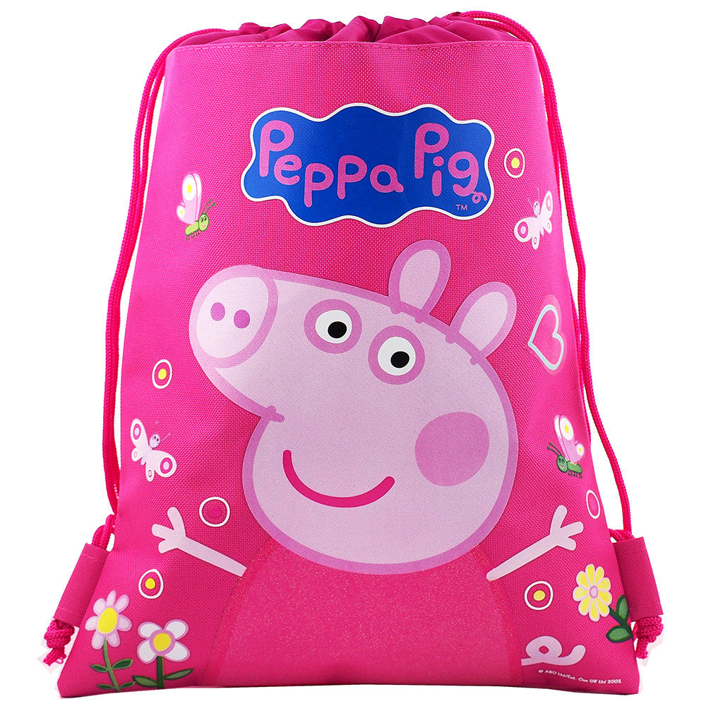 Peppa Pig 16 Backpack Lunch Bag Girls Kids PINK
