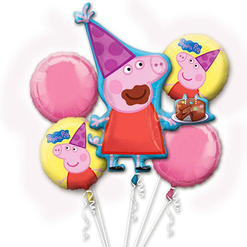 Peppa Pig Airwalker Helium Balloon Bouquets
