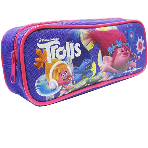 Trolls Character Authentic Licensed Single Zipper Purple Pencil Case